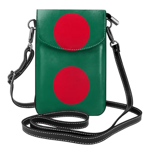 Qwvbn Umhängetasche aus Leder mit Bangladesch-Flagge, weich und wasserdicht, kann als Brieftasche verwendet werden, mit abnehmbarem Schultergurt. Qwvbn Umhängetasche aus Leder mit Bangladesch-Flagge, weich und wasserdicht, kann als Brieftasche verwendet werden, mit abnehmbarem Schultergurt. von Qwvbn