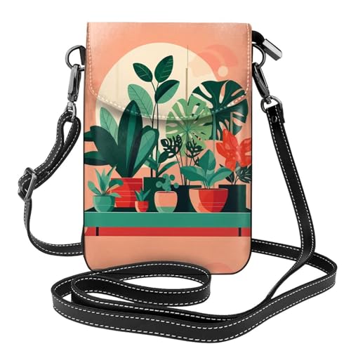 Qwvbn Umhängetasche aus Leder mit Klappe, weich und wasserdicht, kann als Geldbörse verwendet werden, mit abnehmbarem Schultergurt. von Qwvbn