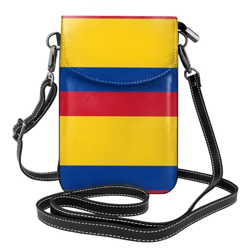 Qwvbn Umhängetasche aus Leder mit Kolumbien-Flagge, weich und wasserdicht, kann als Geldbörse verwendet werden, mit abnehmbarem Schultergurt. Qwvbn Umhängetasche aus Leder mit Kolumbien-Flagge, weich und wasserdicht, kann als Geldbörse verwendet werden, mit abnehmbarem Schultergurt. von Qwvbn