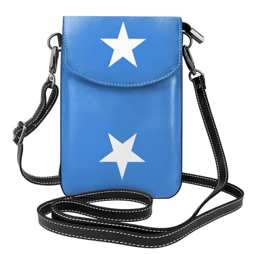 Qwvbn Umhängetasche aus Leder mit Somali-Flagge, weich und wasserdicht, kann als Geldbörse verwendet werden, mit abnehmbarem Schultergurt. Qwvbn Umhängetasche aus Leder mit Somali-Flagge, weich und wasserdicht, kann als Geldbörse verwendet werden, mit abnehmbarem Schultergurt. von Qwvbn