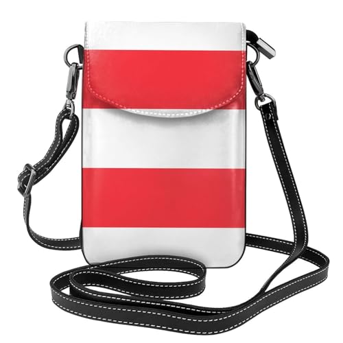 Qwvbn Umhängetasche aus Leder mit indonesischer Flagge, weich und wasserdicht, kann als Geldbörse verwendet werden, mit abnehmbarem Schultergurt. Qwvbn Umhängetasche aus Leder mit indonesischer Flagge, weich und wasserdicht, kann als Geldbörse verwendet werden, mit abnehmbarem Schultergurt. von Qwvbn