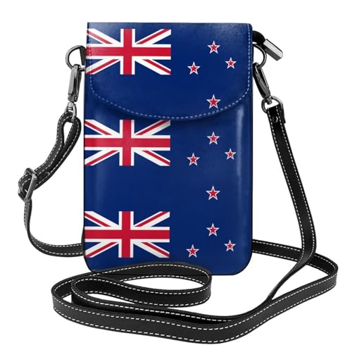 Qwvbn Umhängetasche aus Leder mit neuseeländischer Flagge, weich und wasserdicht, kann als Geldbörse verwendet werden, mit abnehmbarem Schultergurt. Qwvbn Umhängetasche aus Leder mit neuseeländischer Flagge, weich und wasserdicht, kann als Geldbörse verwendet werden, mit abnehmbarem Schultergurt. von Qwvbn
