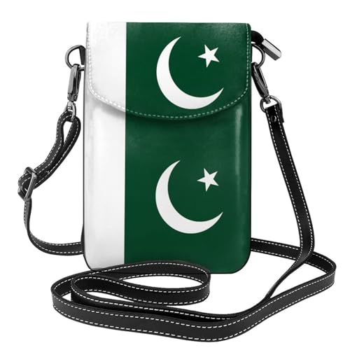 Qwvbn Umhängetasche aus pakistanischem Leder, weich und wasserdicht, kann als Geldbörse verwendet werden, mit abnehmbarem Schultergurt. von Qwvbn