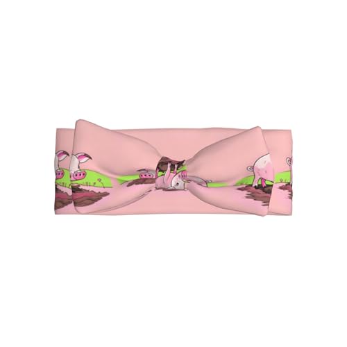 Rosa Ferkel Allover bedrucktes Babyschleifen-Stirnband passt zu jedem Outfit für Babys, Kleinkinder und Kinder Rosa Ferkel Allover bedrucktes Babyschleifen-Stirnband passt zu jedem Outfit für Babys, Kleinkinder und Kinder von Qwvbn