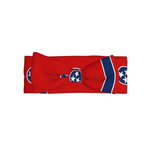 Tennessee State Flag Allover-bedrucktes Babyschleifen-Stirnband passt zu jedem Outfit für Babys, Kleinkinder und Kinder von Qwvbn