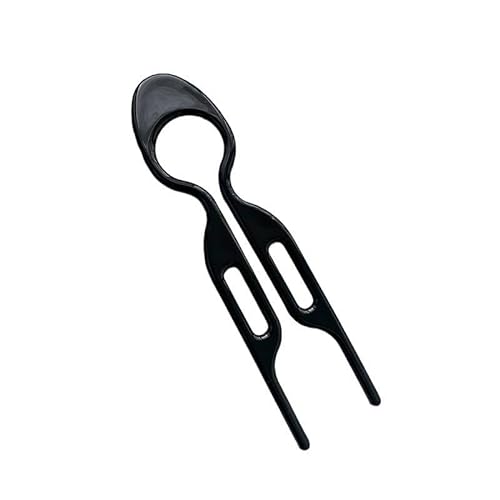 French Twist Stick Haarnadel, klein, gewellt, U-Form, modisch, flexibel, langlebig, Styling-Haarschmuck für Frauen, für Hochsteckfrisuren, Hochsteckfrisuren, Schildpatt-Muschel von Qxiao