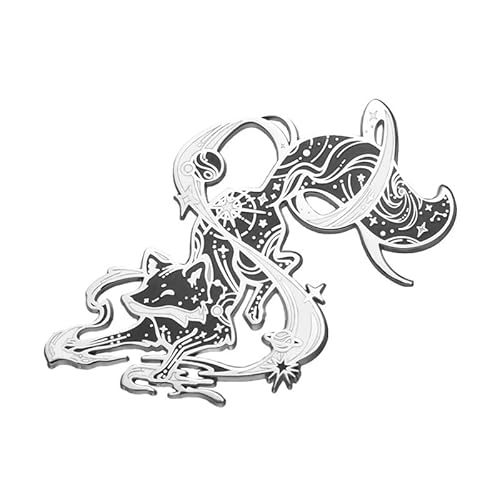 Fuchs-Brosche mit neun Schwanzen, Mythologie-Spiel-Abzeichen, Legierung, Schmuck für Herren, ideale Wahl für Geschenke, einfach von Qxiao