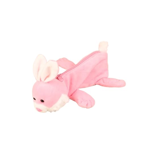 Qxiao Federmäppchen mit Cartoon-Tiermotiv, Löwe, Tiger, Krokodil, Nilpferd, 3D-Plüschpuppe, Stifteetui mit Reißverschluss, kreativer Tier-Schreibwaren-Organizer, Kosmetiktasche für Zuhause, Büro von Qxiao