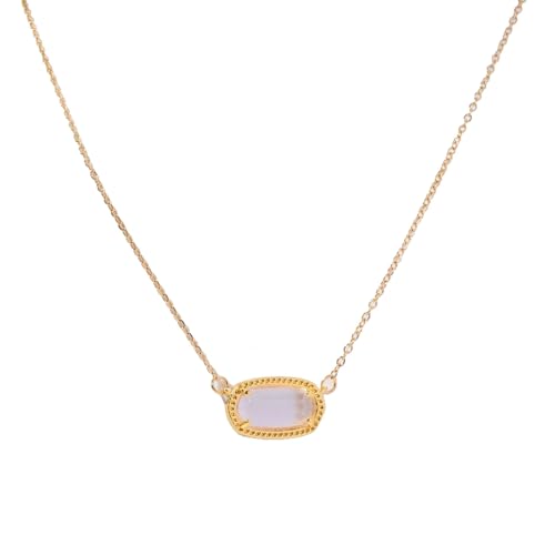 Halskette mit Kristallanhänger, verstellbare Halskette Compatible with Damen, exquisiter Schmuck ist ein schönes Schmuckgeschenk, geeignet Compatible with Frauen(April) von Qxmiguel