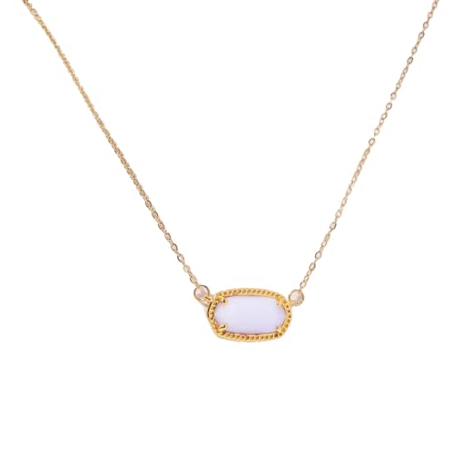 Halskette mit Kristallanhänger, verstellbare Halskette Compatible with Damen, exquisiter Schmuck ist ein schönes Schmuckgeschenk, geeignet Compatible with Frauen(June) von Qxmiguel