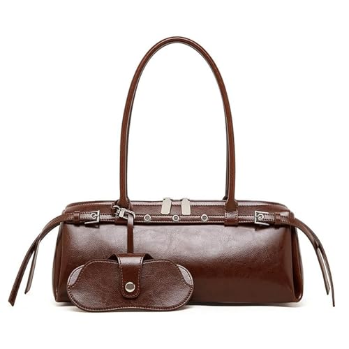 Qxmiguel Echte Leder -Frauenbeutel Kuhläden Umhängetasche Frauen Handtasche Retro Motorrad Trend Unterarmtasche Wurst Baguette Form Qxmiguel Echte Leder -Frauenbeutel Kuhläden Umhängetasche Frauen Handtasche Retro Motorrad Trend Unterarmtasche Wurst Baguette Form von Qxmiguel
