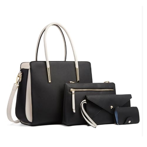 Qxmiguel Vierteilige Mutter-Kind-Bag-Cross-Body-Umhängetasche Handtasche Feste Farbe großer Kapazität Reißverschluss Öffnung Qxmiguel Vierteilige Mutter-Kind-Bag-Cross-Body-Umhängetasche Handtasche Feste Farbe großer Kapazität Reißverschluss Öffnung von Qxmiguel