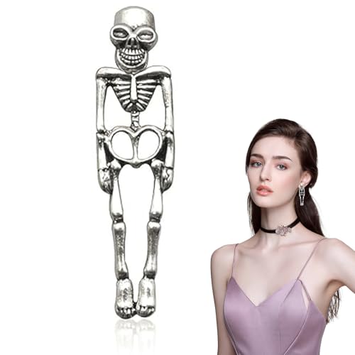 Halloween-Ohrringe, Skelett für Frauen, 3D-Punk-Totenkopf-Ohrringe, Piraten-Skelett-Knochen-Schmuck, gruselige Ohrringe für Halloween-Party, Cosplay, Kostümzubehör, Gothic-Festivalgeschenk Halloween-Ohrringe, Skelett für Frauen, 3D-Punk-Totenkopf-Ohrringe, Piraten-Skelett-Knochen-Schmuck, gruselige Ohrringe für Halloween-Party, Cosplay, Kostümzubehör, Gothic-Festivalgeschenk von Qylazune