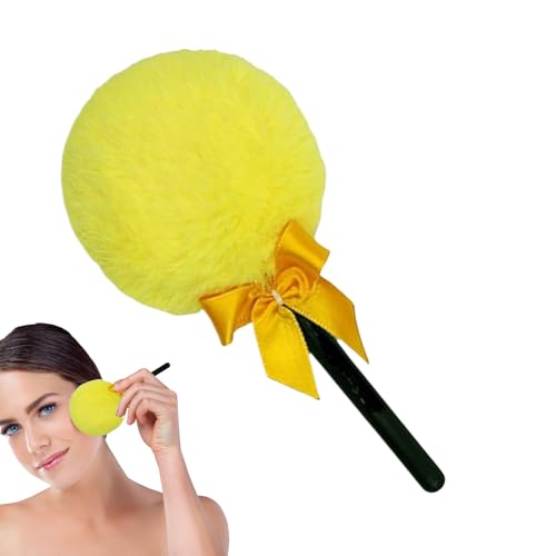 Qyljeiwred Große Puderquaste | Lollipop Reisepuderquaste | Marshmallow-Griff Make-up Werkzeug Staubapplikator für Mädchen empfindliche Haut Gesicht Arbeit Professionelle Zuhause Reisen Alltag Date von Qyljeiwred