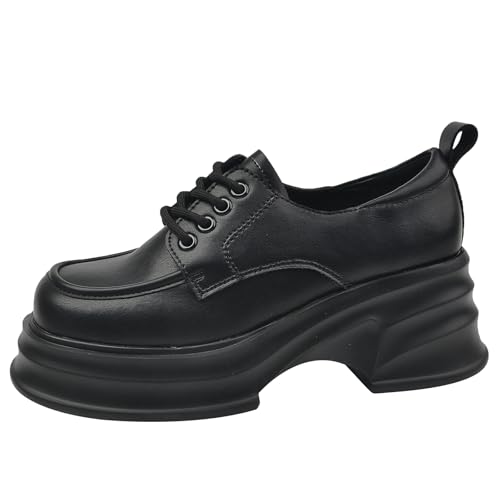 Qynthra Damen Oxford Plateform Schuhe Dicke Sohle Weite Loafers Bequem Schnürung Runde Zehen Antirutsch für Büro Alltag Gehen Freizeit,Schwarz,37 EU Qynthra Damen Oxford Plateform Schuhe Dicke Sohle Weite Loafers Bequem Schnürung Runde Zehen Antirutsch für Büro Alltag Gehen Freizeit,Schwarz,37 EU von Qynthra