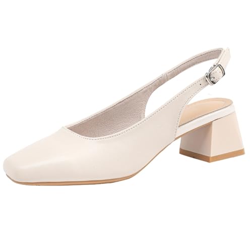 Qynthra Damen Pumps Mit Französischem Riemchen Quadratspitze Sandaletten Mit Blockabsatz Für Hochzeiten & Formelle Anlässe,Apricot,35 EU Qynthra Damen Pumps Mit Französischem Riemchen Quadratspitze Sandaletten Mit Blockabsatz Für Hochzeiten & Formelle Anlässe,Apricot,35 EU von Qynthra