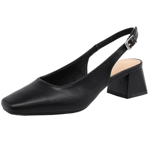 Qynthra Damen Pumps Mit Französischem Riemchen Quadratspitze Sandaletten Mit Blockabsatz Für Hochzeiten & Formelle Anlässe,Schwarz,40 EU Qynthra Damen Pumps Mit Französischem Riemchen Quadratspitze Sandaletten Mit Blockabsatz Für Hochzeiten & Formelle Anlässe,Schwarz,40 EU von Qynthra