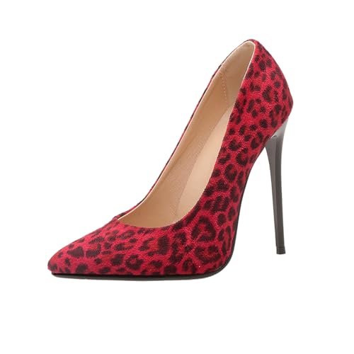 Qynthra Damen Pumps Tarnmuster Mehrfarbiges Design Spitze Absätze 6 Farben Erhältlich Größen 34-52 Ideal Für Nachtclubs Rote Teppiche,Red Leopard,48 EU Qynthra Damen Pumps Tarnmuster Mehrfarbiges Design Spitze Absätze 6 Farben Erhältlich Größen 34-52 Ideal Für Nachtclubs Rote Teppiche,Red Leopard,48 EU von Qynthra
