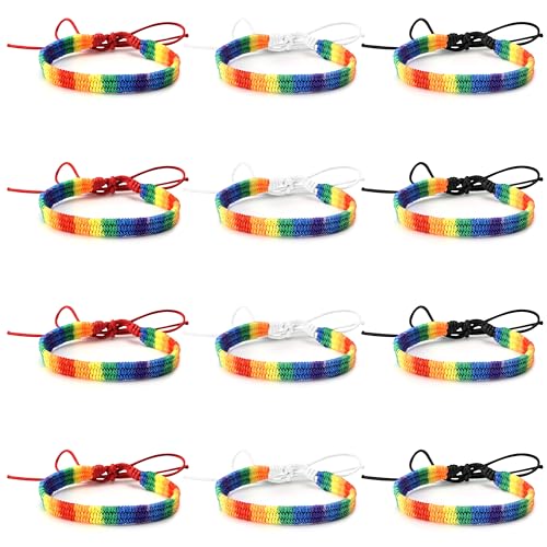 Qzakce Gewebte Armbänder Regenbogen Surfer Armband Handgemachte Freundschaft Handgelenk Knöchel Armschmuck für Damen Herren Mädchen Männer 12 Stück Qzakce Gewebte Armbänder Regenbogen Surfer Armband Handgemachte Freundschaft Handgelenk Knöchel Armschmuck für Damen Herren Mädchen Männer 12 Stück von Qzakce