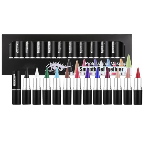 Gel-Eyeliner, Smudge Proof Eye Liner, natürlicher Gel-Eyeliner, wasserfester Eyeliner, 12 x wasserfester Smudge Proof natürlicher Cream-Eye-Liner, Smudge-Proof Eyeliner für Liner und Eyeshadow Gel-Eyeliner, Smudge Proof Eye Liner, natürlicher Gel-Eyeliner, wasserfester Eyeliner, 12 x wasserfester Smudge Proof natürlicher Cream-Eye-Liner, Smudge-Proof Eyeliner für Liner und Eyeshadow von Qzdtue