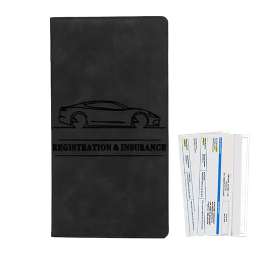 Qzdtue Auto-License Wallet Case, PU Leather Wallet Organizer, Wallet Case for Driver's License, Leather Key Holder Case, Business Card Wallet Case, Leather Receipt Organizer, PU Leather Car Wallet, von Qzdtue