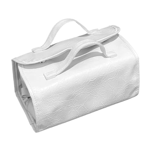 Travel Makeup Bag, Large Capacity Toiletry Bag, Waterproof Travel Toiletry Bag, Roll-up Makeup Bag, 4-in-1 Makeup Bag for Women, Travel Toiletry Organizer, Waterproof Toiletry Bag for Travel, weiß, von Qzdtue