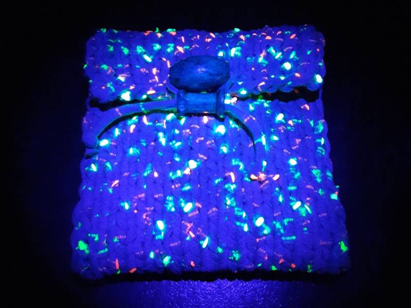 Neon Gestrickte Gürtel Tasche/Hip Beutel Festival Neon-stoff von QzinkaCraft