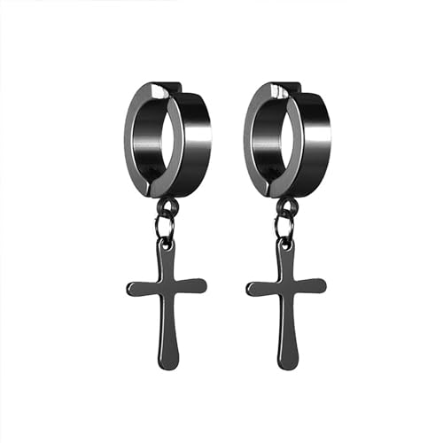 QzxEqz Edelstahl-Ohrstecker für Herren, hypoallergen, Kreuz-Ohrringe, Unisex, Punk-Ohrringe für Damen, Schmuckgeschenke, Metall QzxEqz Edelstahl-Ohrstecker für Herren, hypoallergen, Kreuz-Ohrringe, Unisex, Punk-Ohrringe für Damen, Schmuckgeschenke, Metall von QzxEqz