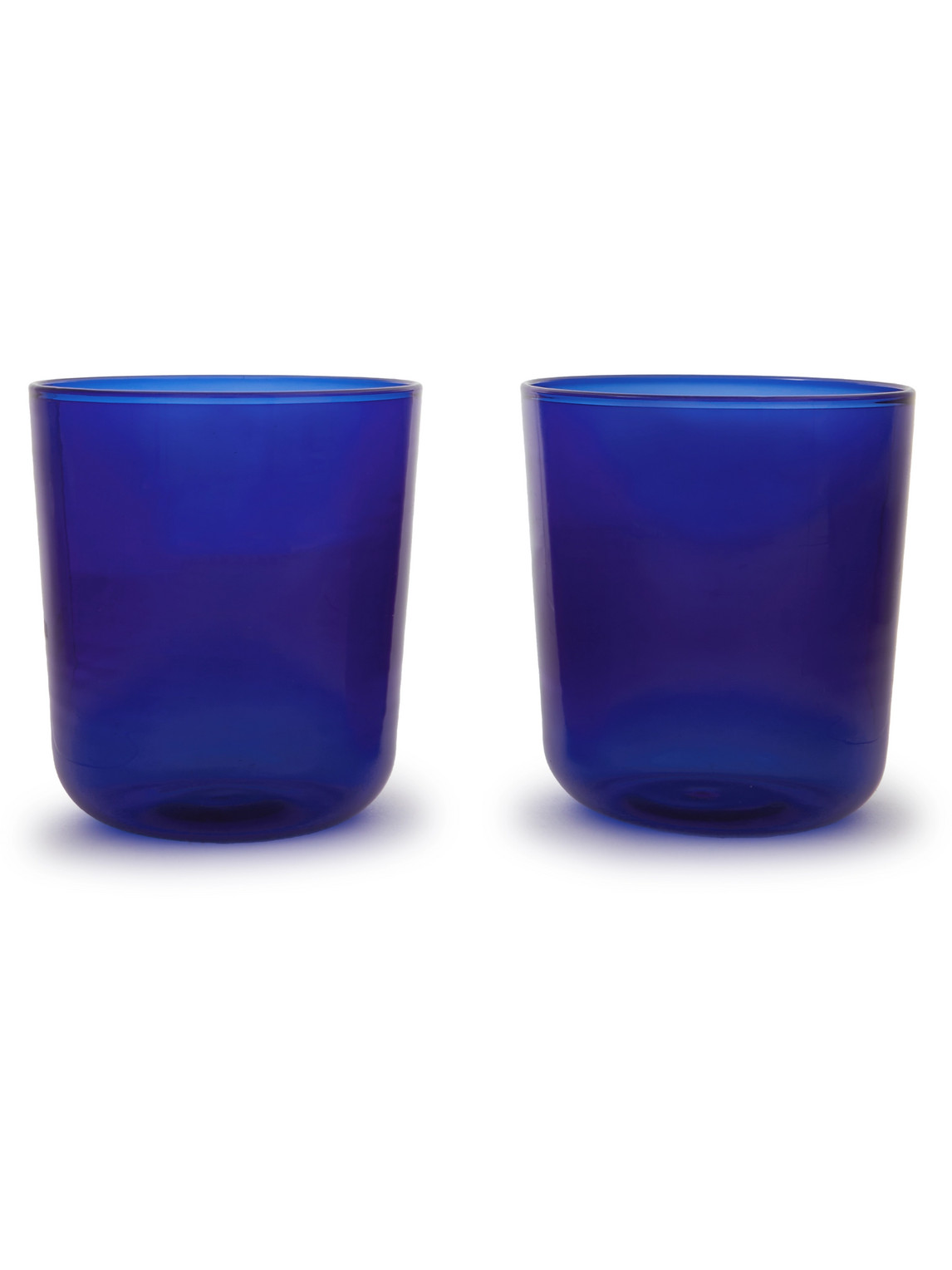 RD.LAB - Alice Luisa Set of Two Glass Wine Tumblers - Men - Blue RD.LAB - Alice Luisa Set of Two Glass Wine Tumblers - Men - Blue von R+D.LAB