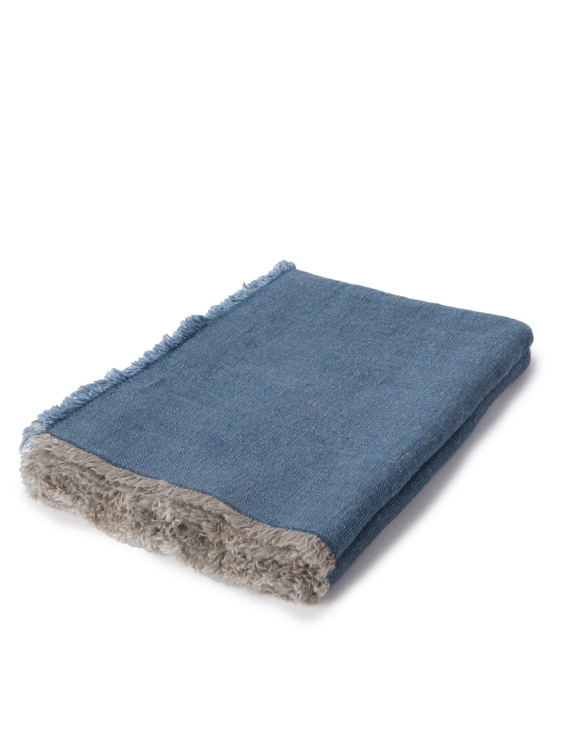 RD.LAB - Fringed Linen Table Runner - Men - Blue RD.LAB - Fringed Linen Table Runner - Men - Blue von R+D.LAB