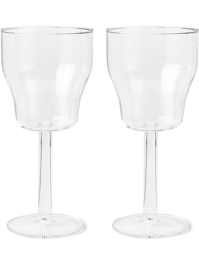 RD.LAB - Helg Set of Two Wine Glasses - Men - Neutrals von R+D.LAB