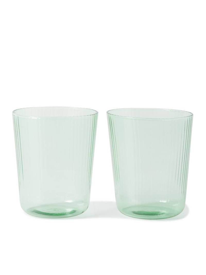 RD.LAB - Luisa Set of Two Water Glasses - Men - Green von R+D.LAB