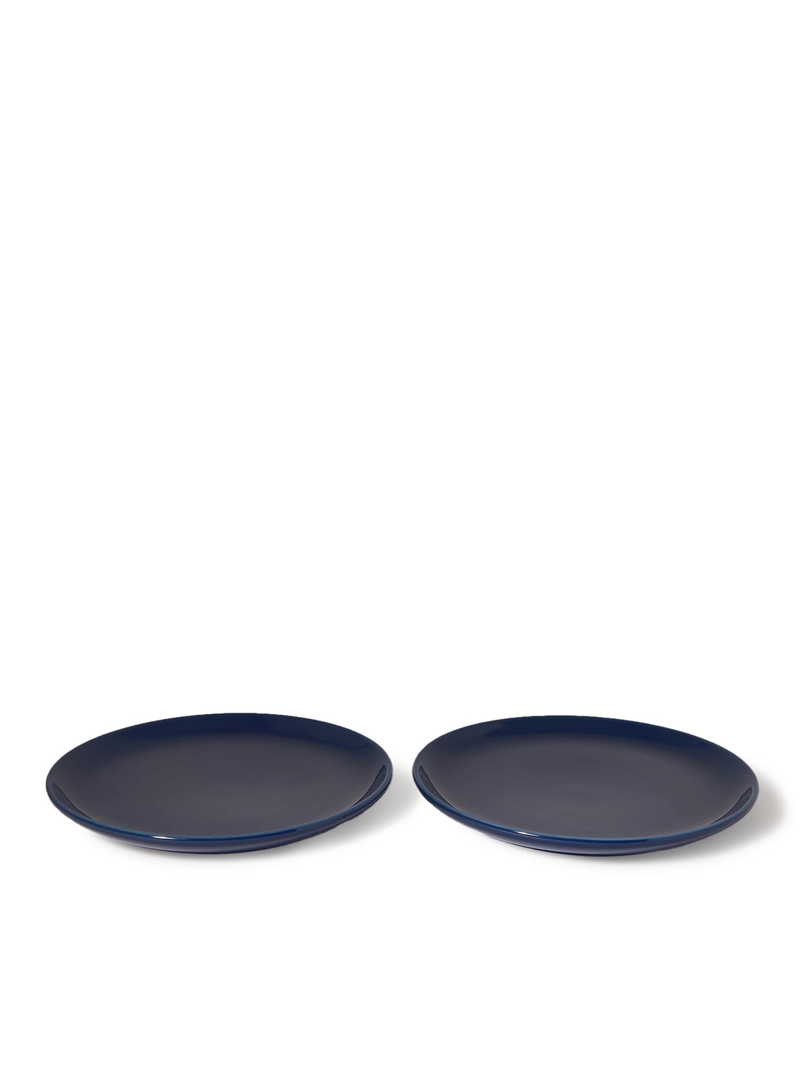 RD.LAB - Set of Two Large Bilancia Glazed Ceramic Plates - Men - Blue RD.LAB - Set of Two Large Bilancia Glazed Ceramic Plates - Men - Blue von R+D.LAB