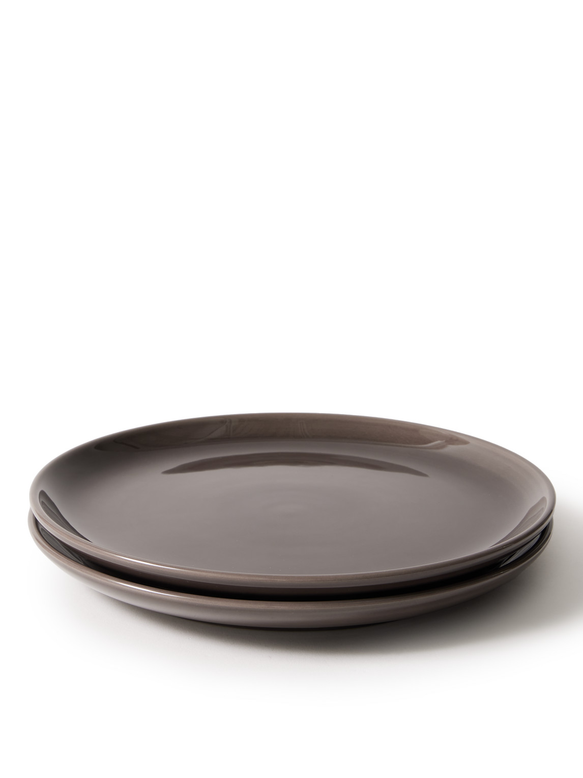 RD.LAB - Set of Two Large Bilancia Glazed Ceramic Plates - Men - Gray RD.LAB - Set of Two Large Bilancia Glazed Ceramic Plates - Men - Gray von R+D.LAB