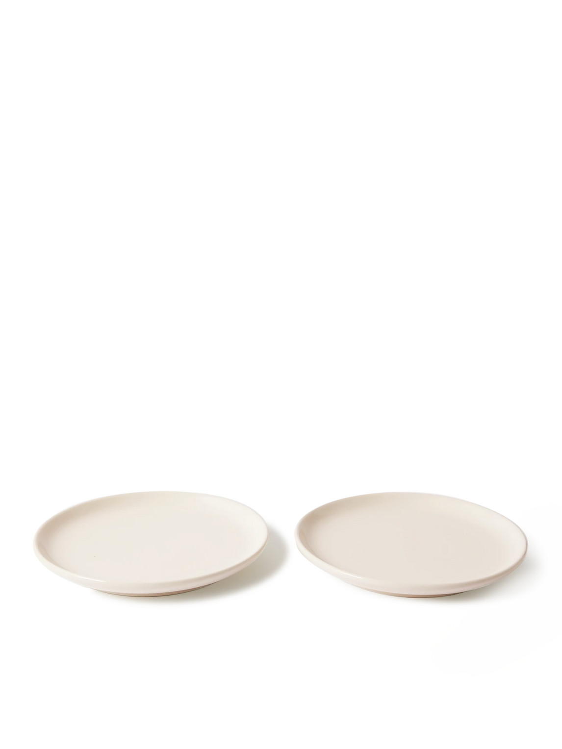 RD.LAB - Set of Two Small Bilancia Glazed Ceramic Plates - Men - White RD.LAB - Set of Two Small Bilancia Glazed Ceramic Plates - Men - White von R+D.LAB