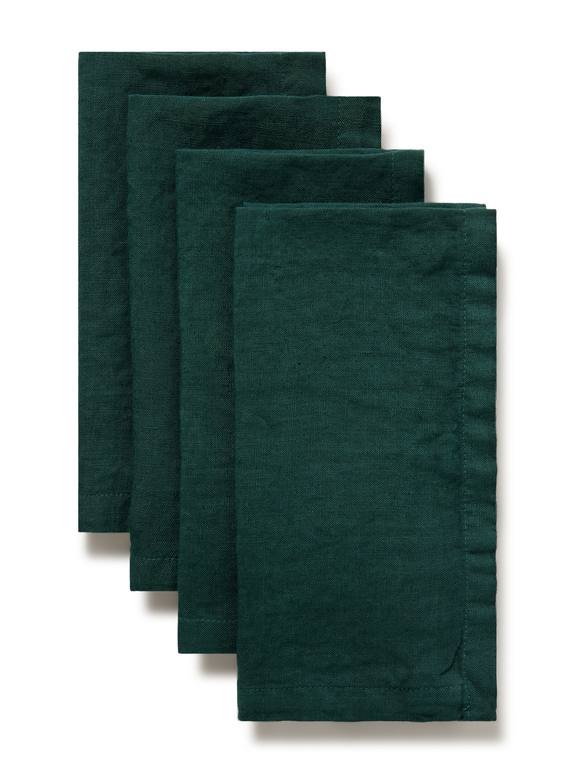RD.LAB - Tela Set of Four Linen Napkins - Men - Green RD.LAB - Tela Set of Four Linen Napkins - Men - Green von R+D.LAB