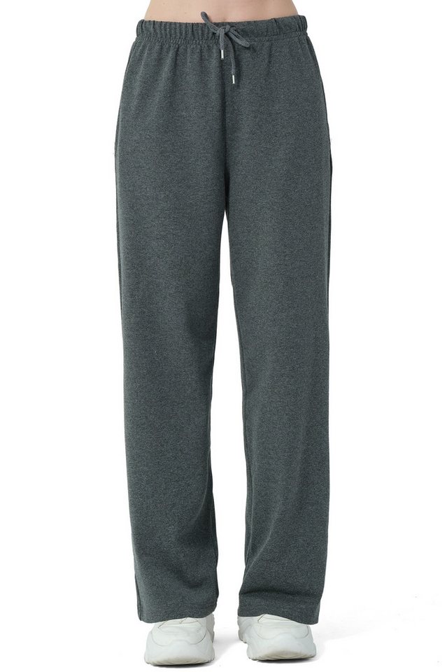 R-CAMP Jogginghose Jogginghose Damen Lang Weite Sporthose Weites Bein Bequeme Sporthose aus Baumwolle von R-CAMP