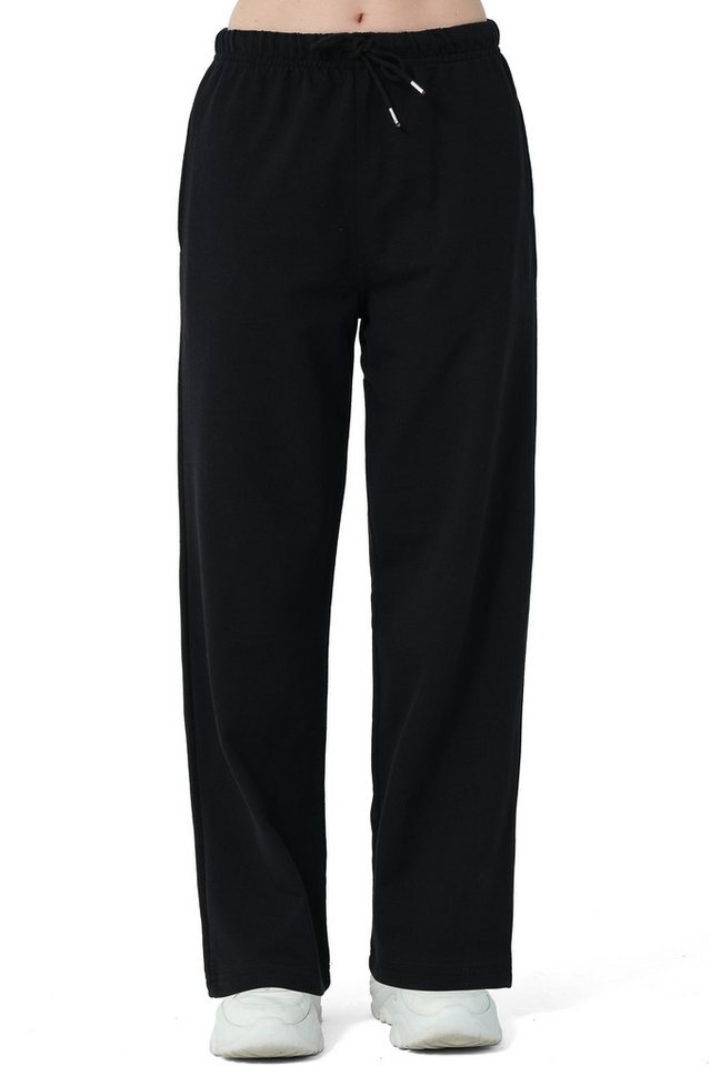 R-CAMP Jogginghose Jogginghose Damen Lang Weite Sporthose Weites Bein Bequeme Sporthose aus Baumwolle von R-CAMP