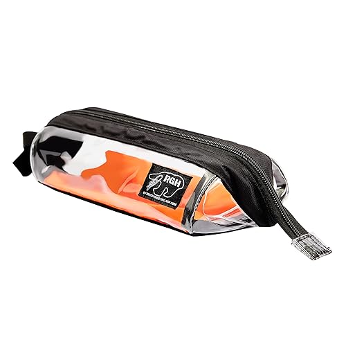 Rough Enough Clear Pencil Pouch Case for School Offic Art Supplies Large Capacity Pen Bag with Handle for Boys Adults College Travel von R E ROUGH ENOUGH
