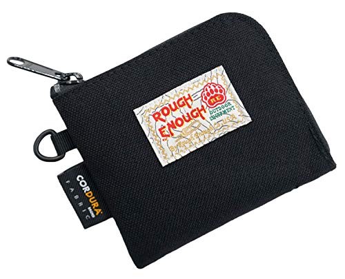 Rough Enough Cordura Polyester Kleine Mini Münze Beutel Münztasche Karteninhaber Münzbeutel Brieftasche Geldbörse Geldbeutel Portemonnaie Börse Portmonee Minimalistischen für Jungen Kinder Mädchen von R E ROUGH ENOUGH
