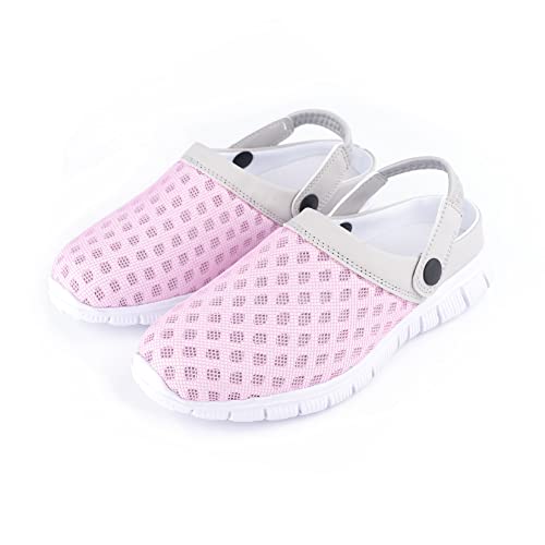 Clogs für Männer, Frauen, Unisex, Sandalen für Strand, Pool, Bequeme Hausschuhe (Pink, Numeric_37) von R-ISLAND