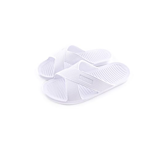 Flip-Flops und Pool-Sandalen für Damen und Herren, Unisex, EVA-Hausschuhe, für den Sommer, Badeschuhe, Weiß 1, 36 EU von R-ISLAND