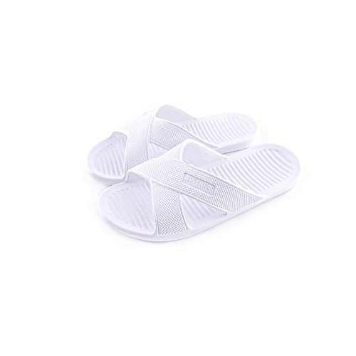 Flip-Flops und Pool-Sandalen für Damen und Herren, Unisex, EVA-Hausschuhe, für den Sommer, Badeschuhe, Weiß 1, 37 EU von R-ISLAND