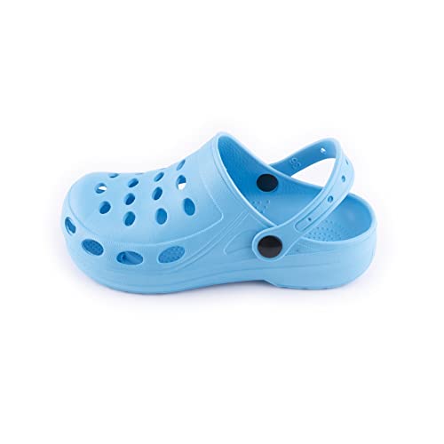 R-ISLAND Clogs Classic, Damen-Clogs, Eva, wasserdicht, Clogs für Arbeit, Gesundheit, Küche, Pool, Strand usw (Blau, Adult, Women, Numeric_38, Numeric, eu_Footwear_Size_System, medium) von R-ISLAND