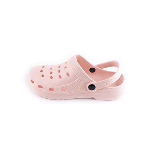 R-ISLAND Clogs Classic Clogs für Damen, EVA, wasserdicht, für Arbeit, Gesundheit, Küche, Pool, Strand usw, hellrosa, 37 EU von R-ISLAND