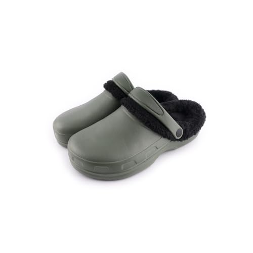 R-ISLAND Clogs Winter-Clogs für Herren, mit warmem Futter, für Erwachsene, wasserdicht, rutschfest, bequem, perfekt für den Innen- und Außenbereich, grün, 41 EU R-ISLAND Clogs Winter-Clogs für Herren, mit warmem Futter, für Erwachsene, wasserdicht, rutschfest, bequem, perfekt für den Innen- und Außenbereich, grün, 41 EU von R-ISLAND