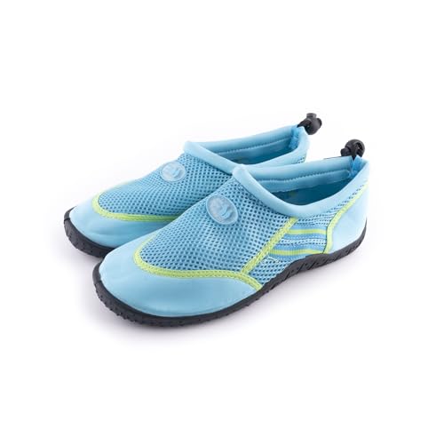 R-ISLAND Damen-Wasserschuhe, atmungsaktiv, bequem, rutschfest, ideal für Strand, Pool und Wassersport., blau, 36 EU von R-ISLAND