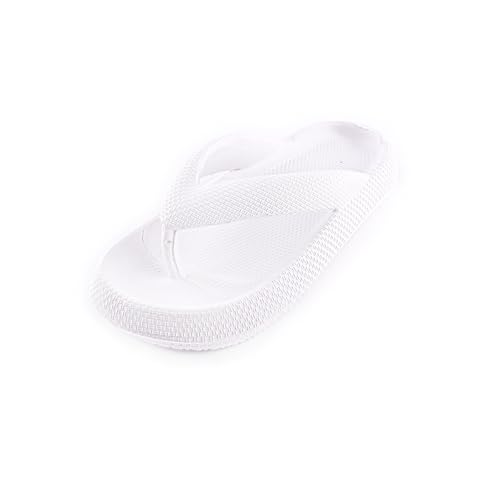R-ISLAND Damen Zehentrenner EVA Plattform 3cm Wasserdicht Rutschfest für Strand Pool Zuhause usw, blank, 40/41 EU von R-ISLAND