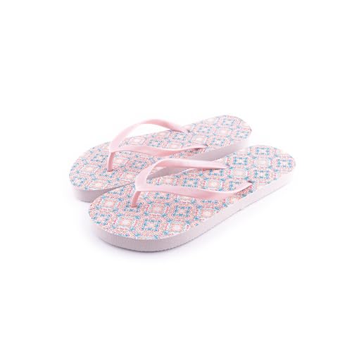 R-ISLAND Flip-Flop für Damen, Sommer, für Erwachsene, Strand, Pool, Zuhause., Rosa Zeichnung, 36 EU von R-ISLAND