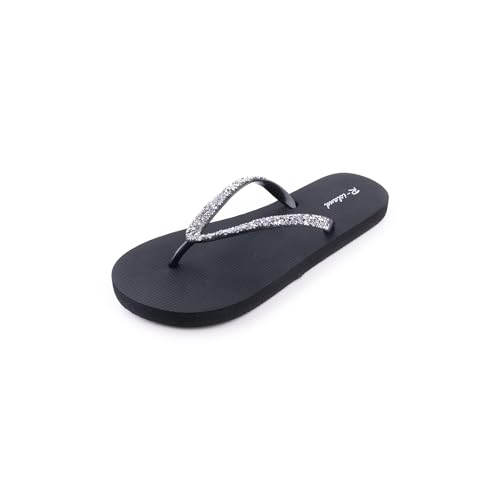 R-ISLAND Flip-Flop für Damen, Sommer, für Erwachsene, Strand, Pool, Zuhause., Schwarzer Diamant, 41 EU von R-ISLAND